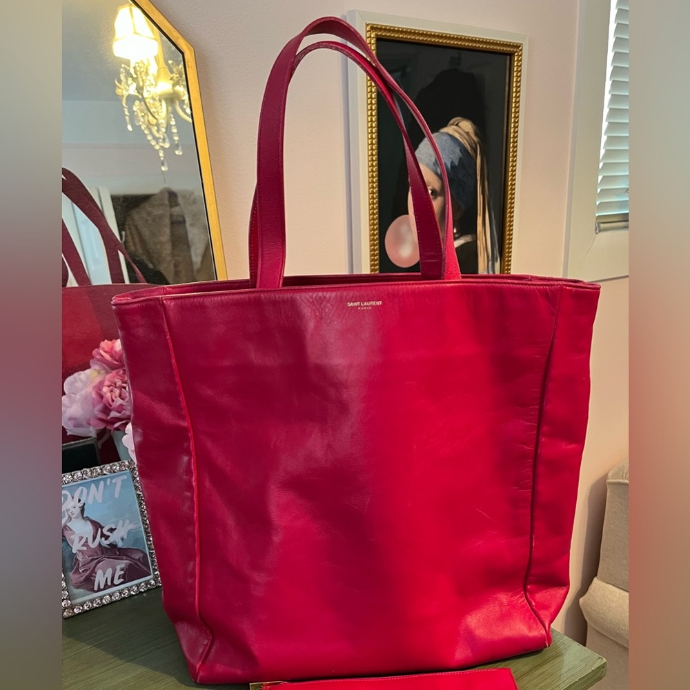 Authentic Saint Laurent Pink Tote